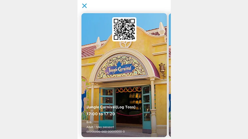 Displaying a Standby Pass in the app, ready to be shown at the venue at the return time